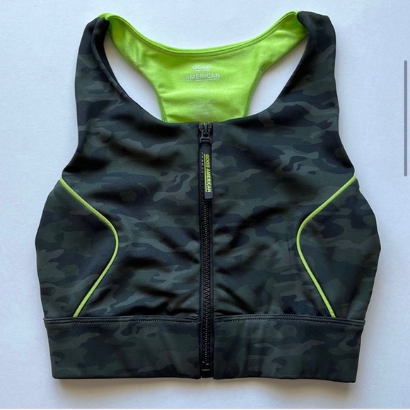 Good American Camo Sports Bra - Picture 1 of 9